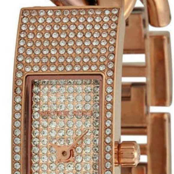 Michael Kors Hayden Rose MK3307 Crystal Pave Watch - Picture 3 of 9